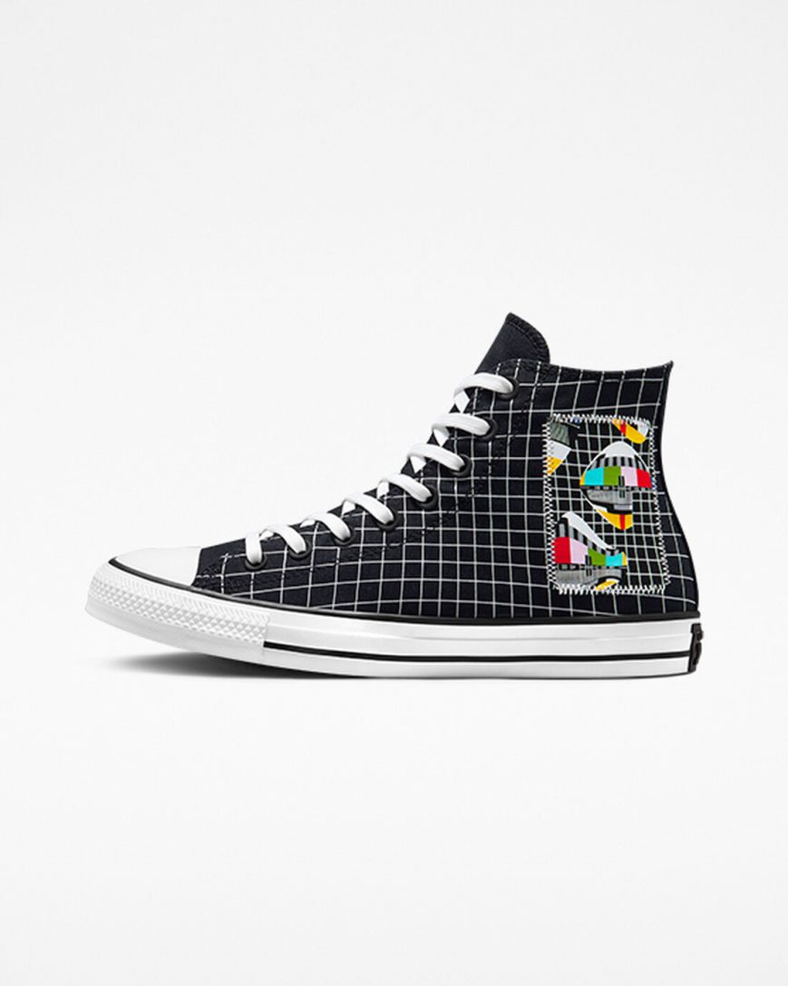Men's Converse Chuck Taylor All Star Color Grid High Top Shoes White / Multicolor / Brown | AU 8043EV